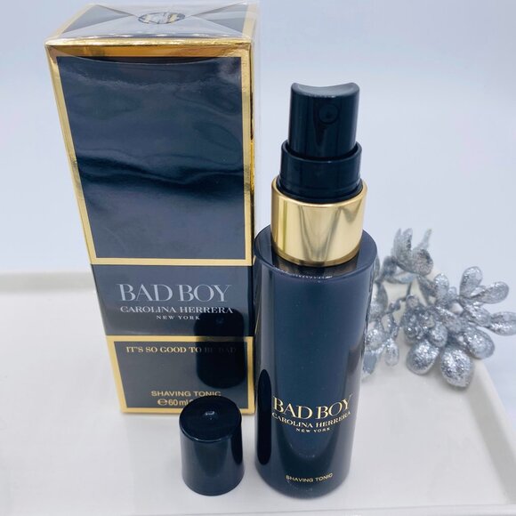 CAROLINA HERRERA Bad Boy Shaving Tonic, NEW - Full Size 2 oz./60 ml. - Picture 2 of 7
